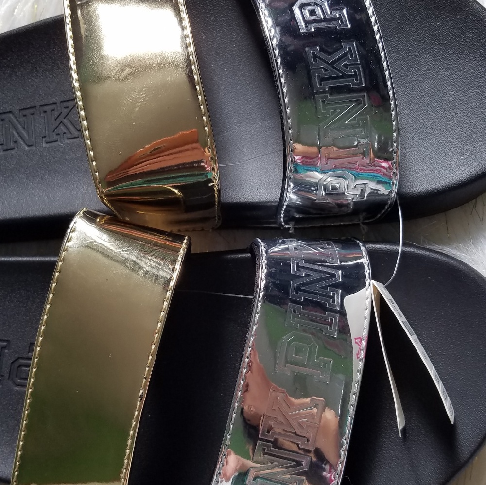 VS PINK DOUBLE STRAPS SLIDE MEDIUM - Picture 3 of 3